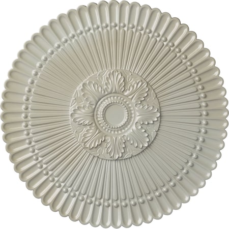 Ekena Millwork Nexus Ceiling Medallion (Fits Canopies up to 2 3/4"), Hand-Painted Flash Blue, 30"OD x 1 1/4"P CM30NEFBS